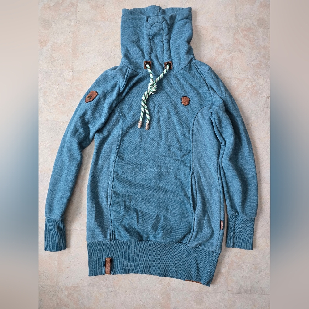 Naketano XL Teal Blue Tunic Top